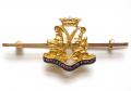 Argyll & Sutherland Highlanders gold and enamel sweetheart brooch