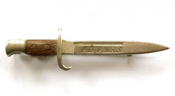 WW1 Anvers Battle Bayonet Sweetheart Brooch.