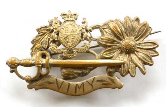 WW1 Vimy Ridge Battle Sweetheart Brooch.