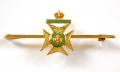 The Kings Royal Rifle Corps gold sweetheart brooch