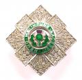 Scots Guards silver diamante regimental sweetheart brooch