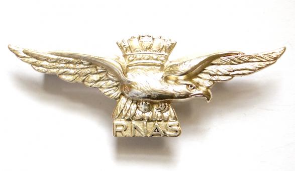 WW1 Royal Navy, Royal Naval Air Service Hallmarked Silver RNAS Sweetheart Brooch by George Loveridge.