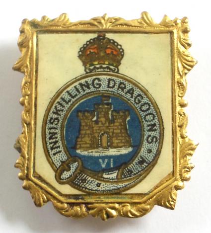 Boer War 6th (Inniskilling) Dragoons, Irish Fund Raisers Charity Flag Day Badge / Brooch.