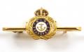 WW1 Royal Naval Transport Service Gold & Enamel Sweetheart Brooch.
