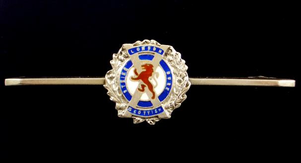 WW2 14th County of London Battalion, London Scottish Silver & Enamel Sweetheart Bar Brooch.