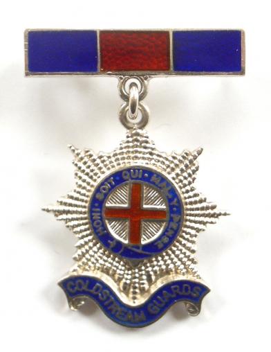 WW2 Coldstream Guards Silver & Enamel Regimental Sweetheart Brooch by James Fenton.