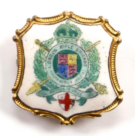 WW1 5th Battalion The London Rifle Brigade Regimental Sweetheart Brooch by F R Gomm, Birmingham.