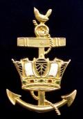 Women's Royal Naval Service, WRNS Gold & Enamel Sweetheart Brooch.