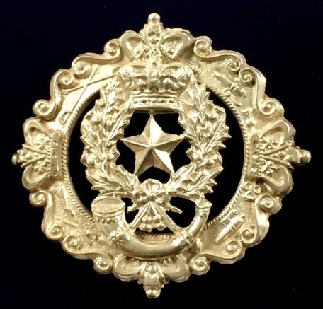 The Cameronians (Scottish Rifles), 1896 Hallmarked Hollow Silver Victorian Regimental Sweetheart Brooch.