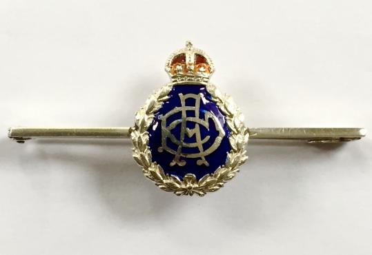 WW2 Army Dental Corps Silver & Enamel Regimental Sweetheart Bar Brooch.