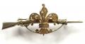 WW1 7th Battalion Manchester Regiment, 1915 Hallmarked Silver & Gold Rifle Territorial Infantry Sweetheart Brooch.