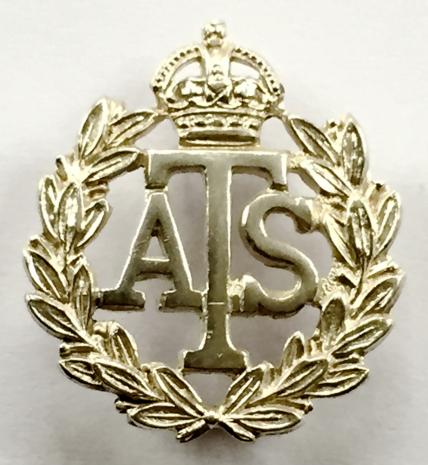 Auxiliary Territorial Service ATS official issue numbered silver badge