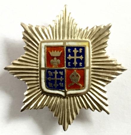 WW1 13th County of London Battalion, Kensington Regiment Silver & Enamel Sweetheart Brooch.