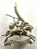 Parachute Regiment Airborne Pegasus 1992 Hallmarked Silver Regimental Badge.