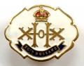 WW1 The 20th Hussars White Faced Enamel Cavalry Sweetheart Brooch.