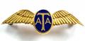 WW2 Air Transport Auxiliary Gold & Enamel ATA Pilot's Wing Brooch.