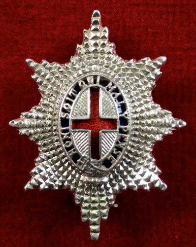 Coldstream Guards Silver & Enamel Regimental Sweetheart Brooch.