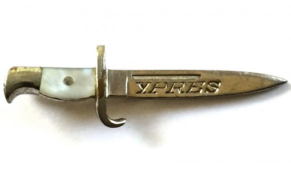 WW1 Ypres Bayonet Sweetheart Battle Brooch Length 32mm.