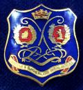 WW1 Argyll & Sutherland Highlanders Blue Enamelled Shield Scottish Regimental Sweetheart Brooch.