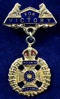 The Rifle Brigade 'For Victory' patriotic sweetheart brooch
