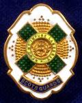 Scots Guards white faced enamel regimental sweetheart brooch