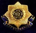 WW1 East Yorkshire Regiment Gold & Diamond Sweetheart Brooch.