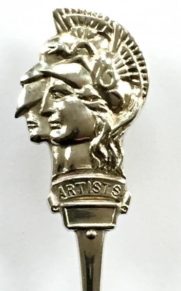 Artists Rifles 1930 hallmarked silver regimental spoon