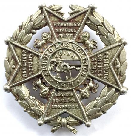 A Victorian Border Regiment Helmet Plate Centre Sweetheart Brooch.