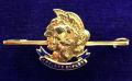 WW1 28th County of London Artists Rifles 1916 Hallmarked Gold & Enamel Sweetheart Bar Brooch.