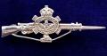 WW1 The Queen's Own Cameron Highlanders, Scottish Regiment Silver Rifle Sweetheart Brooch.