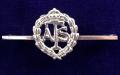 Auxiliary Territorial Service silver ATS sweetheart brooch