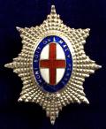 Coldstream Guards Silver & Enamel Regimental Sweetheart Brooch.