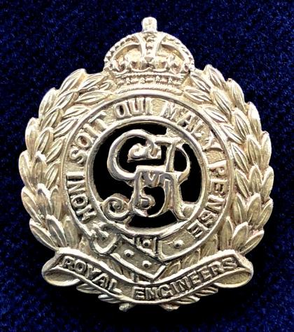 WW1 Royal Engineers Regimental Silver Sweetheart Brooch by Thomas Lynton Mott.