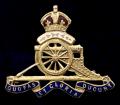 WW1 Royal Artillery Territorial 9ct Gold & Enamel RA Regimental Sweetheart Brooch.