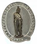 'Veteran VI Inniskilling Dragoon' Irish Cavalry Silver Lapel Badge.