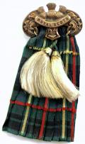 WW1 'Royal Scots' Miniature Scottish Kilt Sporran Sweetheart Brooch.