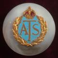 Auxiliary Territorial Service gilt & enamel ATS sweetheart brooch