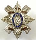 WW1 'The Black Watch (Royal Highlanders)' 1914 Hallmarked Silver & Enamel Scottish Regimental Sweetheart Brooch by Robert Chandler, Chester.
