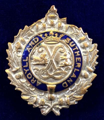 WW1 Argyll & Sutherland Highlanders, Scottish Regimental Sweetheart Brooch.