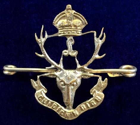 WW1 Seaforth Highlanders (Ross-shire Buffs) Scottish regimental sweetheart brooch