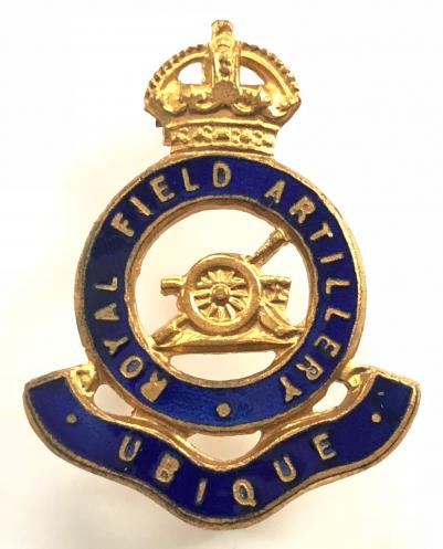 WW1 Royal Field Artillery Gilt & Enamel RFA Sweetheart Brooch.