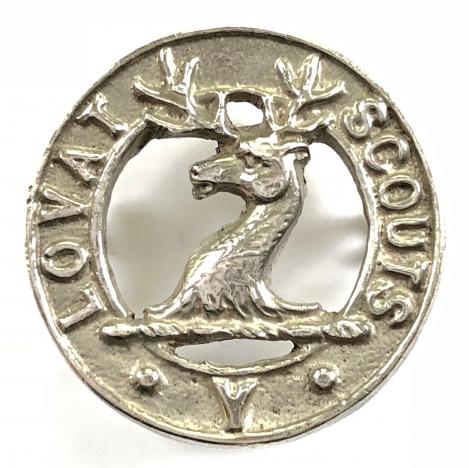 Lovat Scouts Yeomanry silver sweetheart brooch