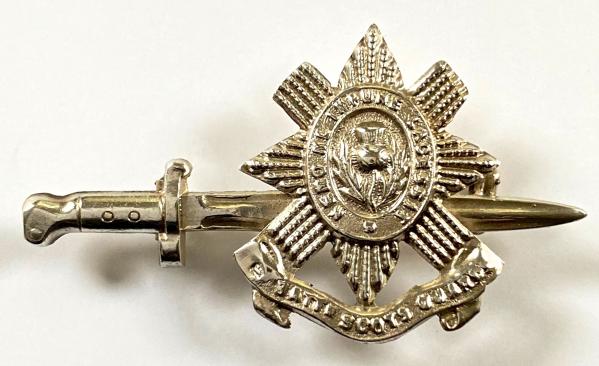 Scots Guards 1915 silver bayonet sweetheart brooch
