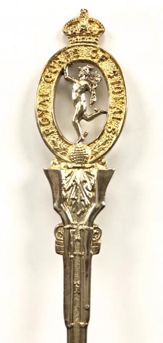 Royal Corps of Signals 1927 silver regimental spoon rifle shank