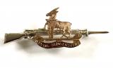 WW1 Royal Warwickshire Regiment silver & gold rifle sweetheart brooch