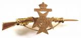 WW1 The Kings Royal Rifle Corps gold sweetheart brooch