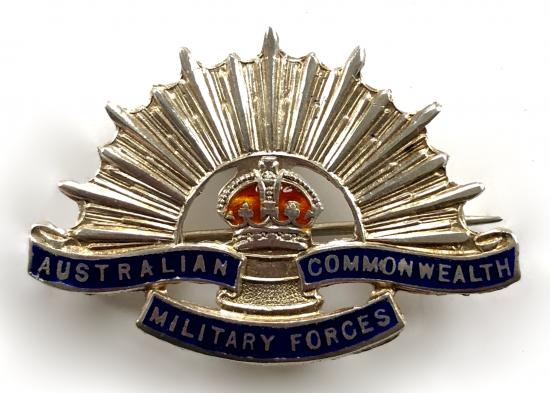 WW2 Australian Military Forces Silver Anzac Sweetheart Brooch