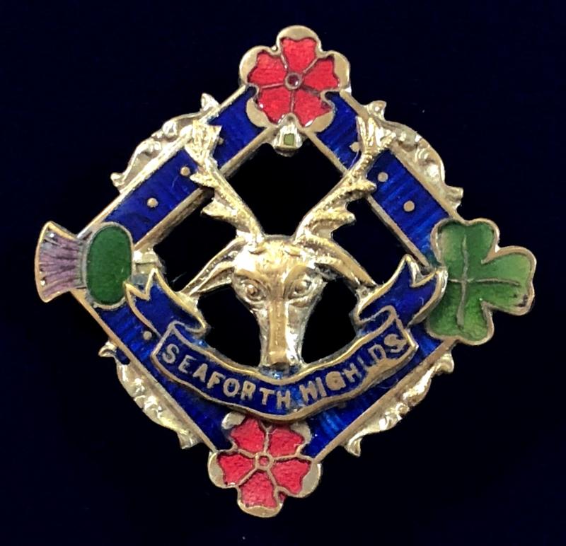 Seaforth Highlanders (Ross-shire Buffs) Scottish regimental sweetheart brooch