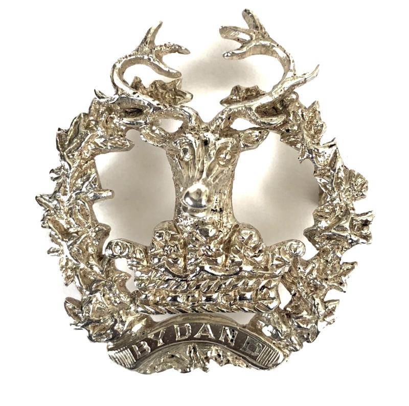 Gordon Highlanders, Scottish Regimental Silver Brooch by A & J Smith Aberdeen