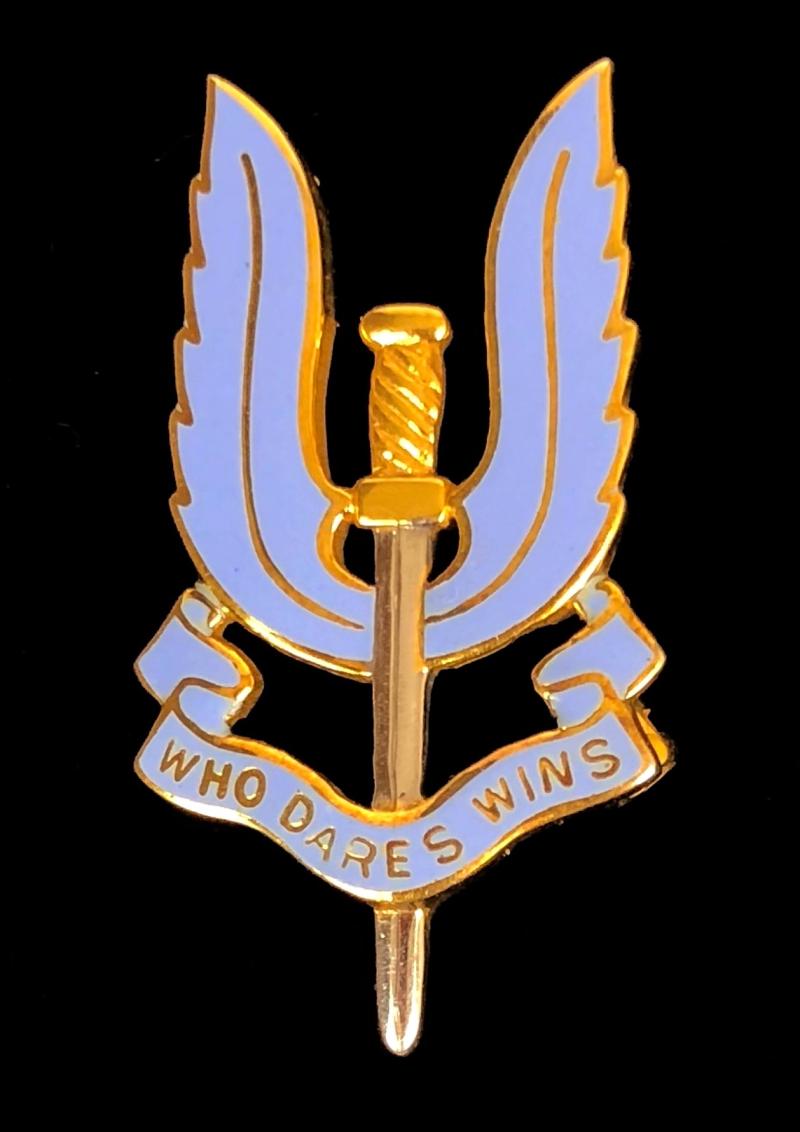 Special Air Service 1987 Hallmarked Gold Regimental Brooch by Garrard & Co London